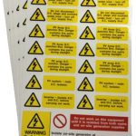 IS8800SA Solar PV Warning Label Sheet
